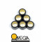 Jeu de 6 Galets Renforc&eacute; Omega &Oslash; 16x13 - 21 Grammes (Peugeot / Piaggio / Malossi)