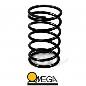 Ressort de Pouss&eacute;e Omega Scooter Minarelli MBK Booster / Nitro - Noir + 30%