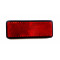 Catadioptre Rectange Rouge Universel Moto Cyclo plat à visser 88mm x 35mm - 1 fixation M6