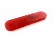 Catadioptre long Rouge Universel Moto Cyclo plat &agrave; Coller 95mm x 24mm - fixation double face mousse
