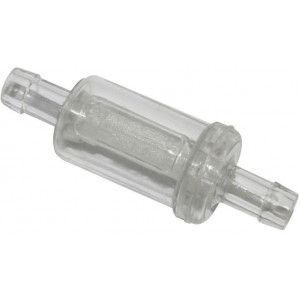 Filtre &agrave; Essence Plastique Cylindrique Transparent &Oslash; 8mm (a L'unit&eacute;) - Malossi