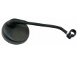 R&eacute;tro Universel Cyclo Peugeot / Motob&eacute;cane / MBK Rond Noir &Oslash;102 - Tige M8 Chrome / Noir - Ht. 200mm