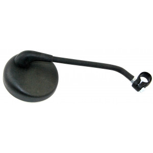 R&eacute;tro Cyclo Universel Peugeot / Motob&eacute;cane / MBK Rond Noir &Oslash; 102 - Tige M8 Chrome / Noir - Ht. 200mm