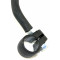 Rétro Universel Cyclo Peugeot / Motobécane / MBK Rond Noir Ø102 - Tige M8 Chrome / Noir - Ht. 200mm