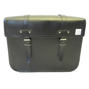 Sacoche Cyclo Solex Cuir Noir Sporfabric R50 renforc&eacute;e Noir 33x38x14 cm (Paire)