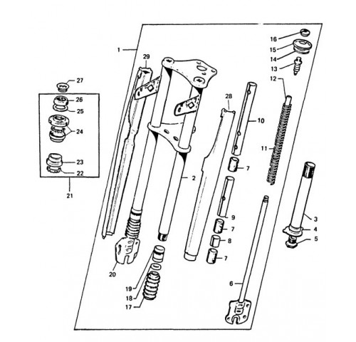 FOURCHE TELESCOPIQUE