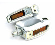 P&eacute;dale Cyclo Mobylette Peugeot Motob&eacute;cane MBK Solex - Blanc Union 689 + Catadioptre (Paire)