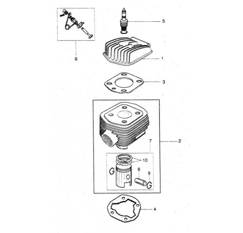 CYLINDRE CULASSE PISTON