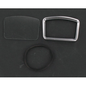 Vitre de Compteur + Joint + Entourage Rectangle MBK 51V 881 Motobecane 88 89 - Huret 4610 / Transval