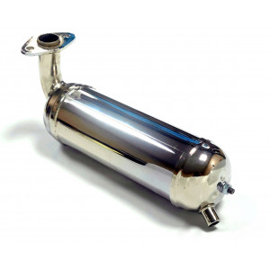 Pot d'&eacute;chappement Peugeot 103 SP MVL CRX HRO &agrave; bride Chrome Origine Court