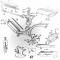 Support Latérale Triangle Capotage Boite à outils Peugeot 103 Chrono CRX Racing (paire)