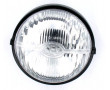 Phare Rond CEV Tipo 114 &Oslash; 103mm Plastique Noir pour Cyclo Peugeot / MBK 51 / Motob&eacute;cane 88 (Optique complet)