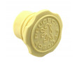 Bouchon R&eacute;servoir Essence Peugeot 103 - &Oslash; 30mm Plastique Cr&egrave;me avec Logo Lion