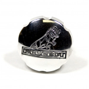 Bouchon Reservoir Alu Peugeot 103 - &Oslash;30mm avec Logo Lion Usin&eacute;