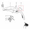 Protecteur Caoutchouc de Garde-Boue Avant RCX SPX, FUN, CLIP, Chrono, SP2, SP3 - Origine NOS