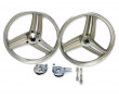 Jantes Peugeot 103 Grise 17 Type Grimeca Alu - SP MVL SP3 Alu 6 h&eacute;lices Paire Avant / Arri&egrave;re