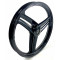 Jantes Type Grimeca 17P Noire Peugeot 103 RCX SPX CLIP Alu 3 hélices - Avant / Arrière