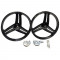 Jantes Peugeot 103 Noire 17 Type Grimeca Alu - SP MVL SP3 Alu 6 hélices Paire Avant / Arrière