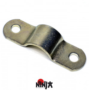 Demi Collier Rond MBK 51 Zingu&eacute; pour Fixation de Pot Ninja / Omega - Stock D"&eacute;poque