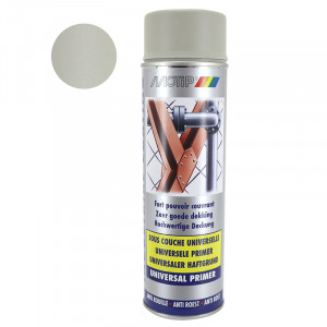 Bombe Peinture Acrylique Appret Mastic Pulv&eacute;risable Spray 500ml (Haut Pouvoir Couvrant) -Motip Pro-
