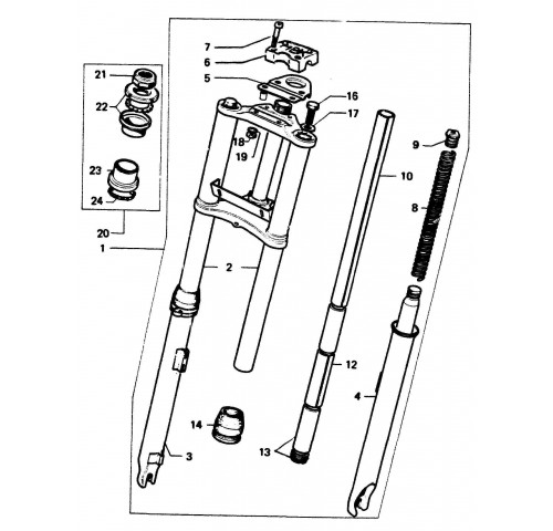 FOURCHE TELESCOPIQUE 