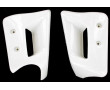 Ecopes Cache Radiateur Peugeot 103 RCX SPX LC Blanche Plastique - Paire