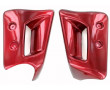 Ecopes Cache Radiateur Peugeot 103 RCX SPX LC Rouge Tison Plastique - Paire