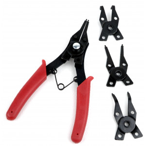 Pince a Circlips Universelle Buzzetti 4 en 1 int&eacute;rieur / Ext&eacute;rieur (10 a 50mm)