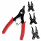 Pince a Circlips Universelle Buzzetti 4 en 1 int&eacute;rieur / Ext&eacute;rieur (10 a 50mm)