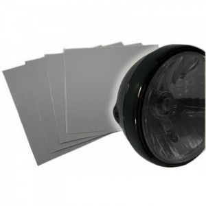 Sticker pour Optique de Phare Fum&eacute; transparent Haute R&eacute;sistance 250x250 mm