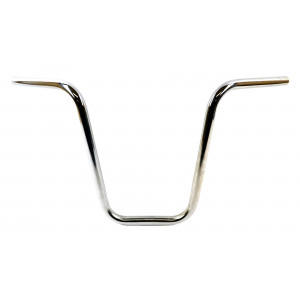 Guidon chrom&eacute; Type Chopper 330mm MBK 51 West White Horse Peugeot 103 Gazelle