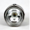 Phare avant noir SIM D.125mm casquette chromée support de compteur (BA20d)