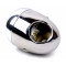 Phare chromé D.125mm casquette chromée support de compteur (60mm)