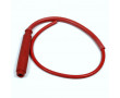 Fil / Cable Antiparasite Bobine Comp&eacute;tition NGK CR1 Droit Rouge Bougie a Filetage