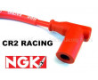 Cable Antiparasite Comp&eacute;tition NGK CR2 coud&eacute; Rouge Bougie a Filetage