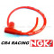 Cable Antiparasite Compétition NGK CR4 coudé Rouge Bougie a Olive
