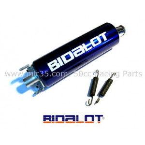 Silencieux de Pot Cyclo Bidalot Racing &Oslash; 60mm Fixation 2 trous / A Emboittement