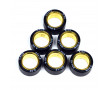 Jeu de 6 Galets Variateur X-Run &Oslash; 20x12 - 9.0 Grammes (125 MBK / 125 Yamaha / Malossi)