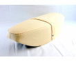 Selle Mobylette Biplace Cr&egrave;me / Beige avec sangle cyclomoteur Peugeot MBK Motobecane Moto Vintage