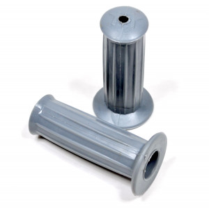 Rev&ecirc;tement de Poign&eacute;e Grise Mobylette MBK Motob&eacute;cane 101mm (Paire)