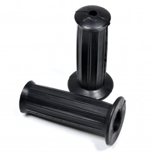 Rev&ecirc;tement de Poign&eacute;e Noire Mobylette MBK Motob&eacute;cane 101mm (Paire)