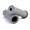 Poign&eacute;e Caoutchouc Grise Gauffr&eacute; 100mm D22/25 Mobylette MBK Motob&eacute;cane Peugeot Universel (Paire)