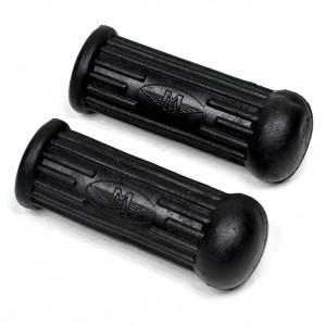 Caoutchouc de Repose pieds arri&egrave;re Noir 75mm Mobylette MBK Motobecane AV89 SPR D52 99Z L99e L75N (Paire)