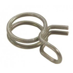 Collier de Serrage Durite Essence 6mm Ext&eacute;rIeur Double Fils &agrave; Tension Constante - &Oslash; int. 5.5mm / Diam. Fil 0.8mm (X1)