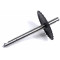Axe de Pédalier / Poulie Cyclo MBK 51 41 Mobylette 40 50 - Pignon 28 dents Noir Plein Soudé L214