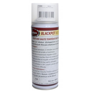 Bombe Haute Temp&eacute;rature Echappement Noir Satin Restom 400ml Haute Qualit&eacute;