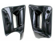 Ecopes Cache Radiateur Peugeot 103 RCX SPX LC Noire Plastique - Paire