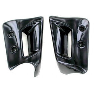 Ecopes Cache Radiateur Peugeot 103 RCX SPX LC Noire Plastique - Paire