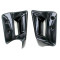 Ecopes Cache Radiateur Peugeot 103 RCX SPX LC Noire Plastique - Paire