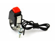 Bouton avertisseur Noir avec collier de Guidon Mobylette MBK Motob&eacute;cane Peugeot